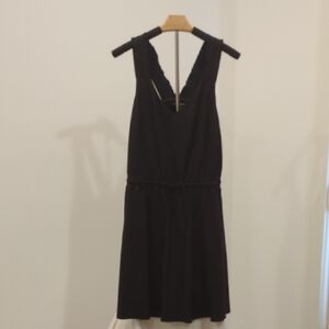 Athleta Black V-Neck Backless Sundress